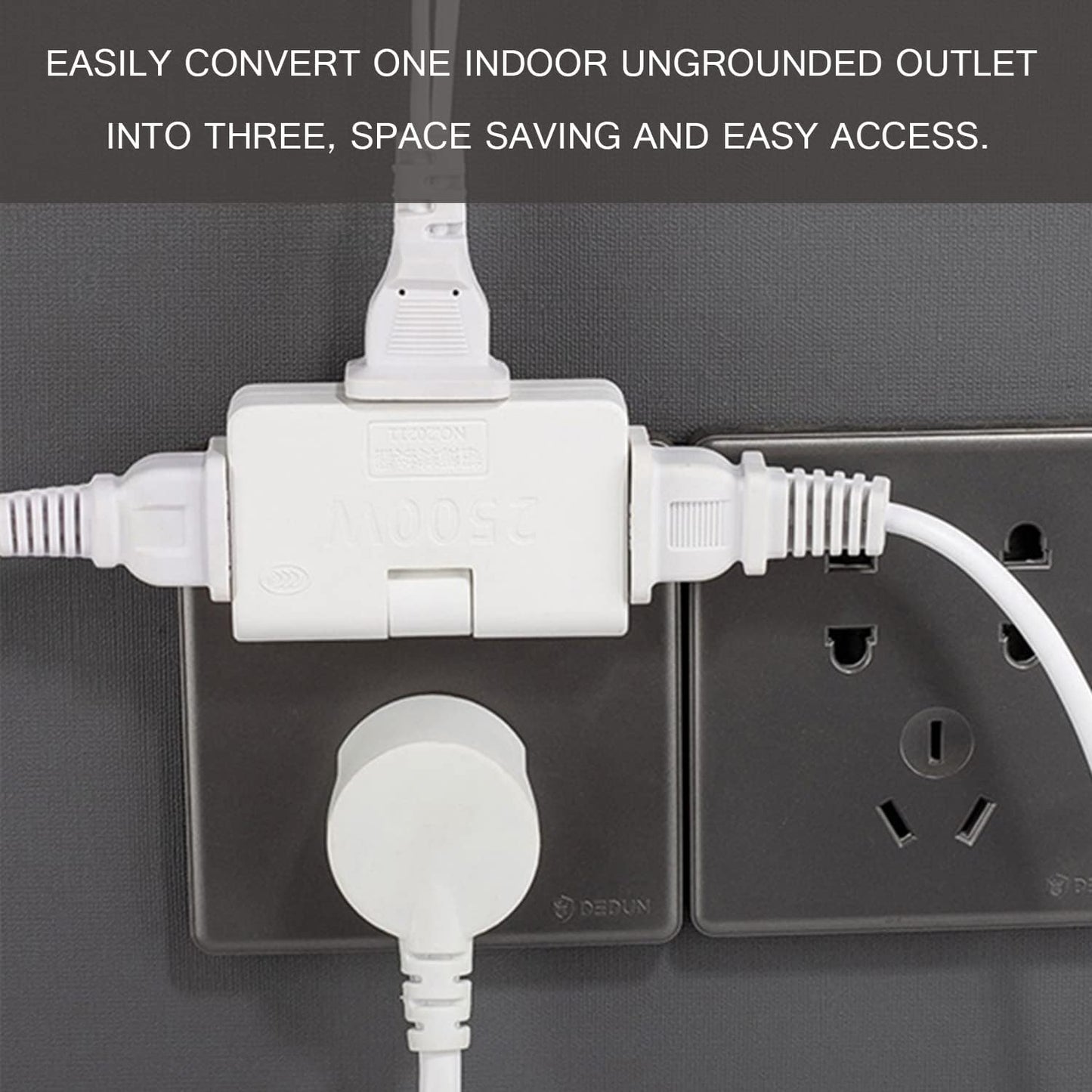 3 Way Flat Plug Adapter